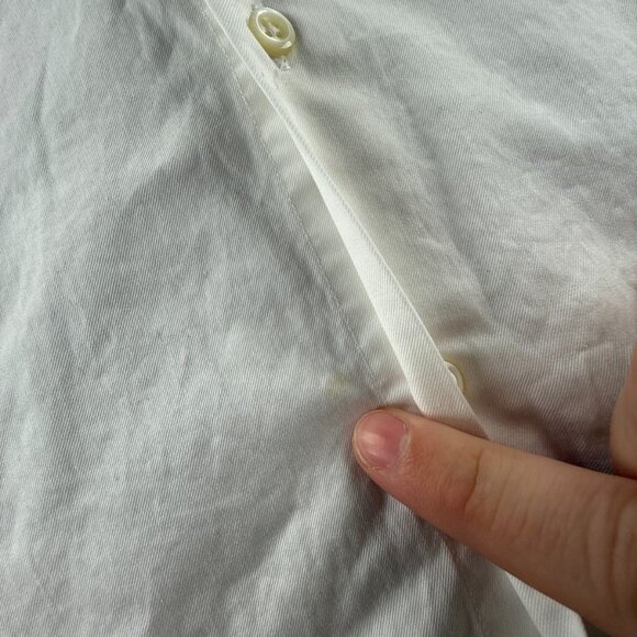 Stenstroms Cotton Twofold super 15.5 Slimline White Long Sleeve Button Up Solid - Picture 15 of 16